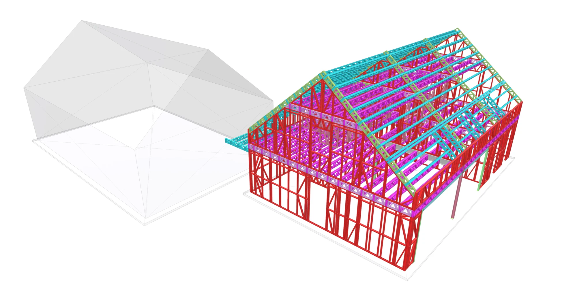 Modélisation BIM d’une charpente légère