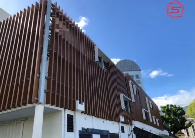 Muro cortina de un edificio